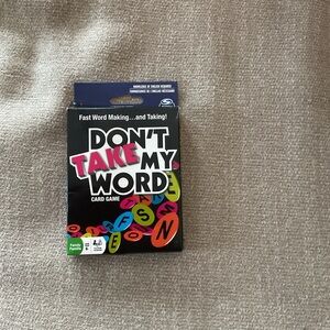 Don't Take My Word Card Game